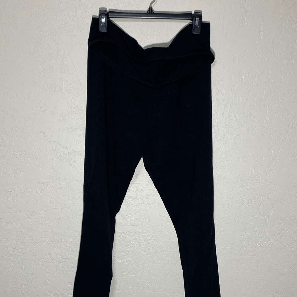 Black maternity leggings